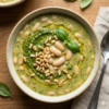 bean pesto soup The Super Easy UK Mediterranean Diet CookBook For Beginners
